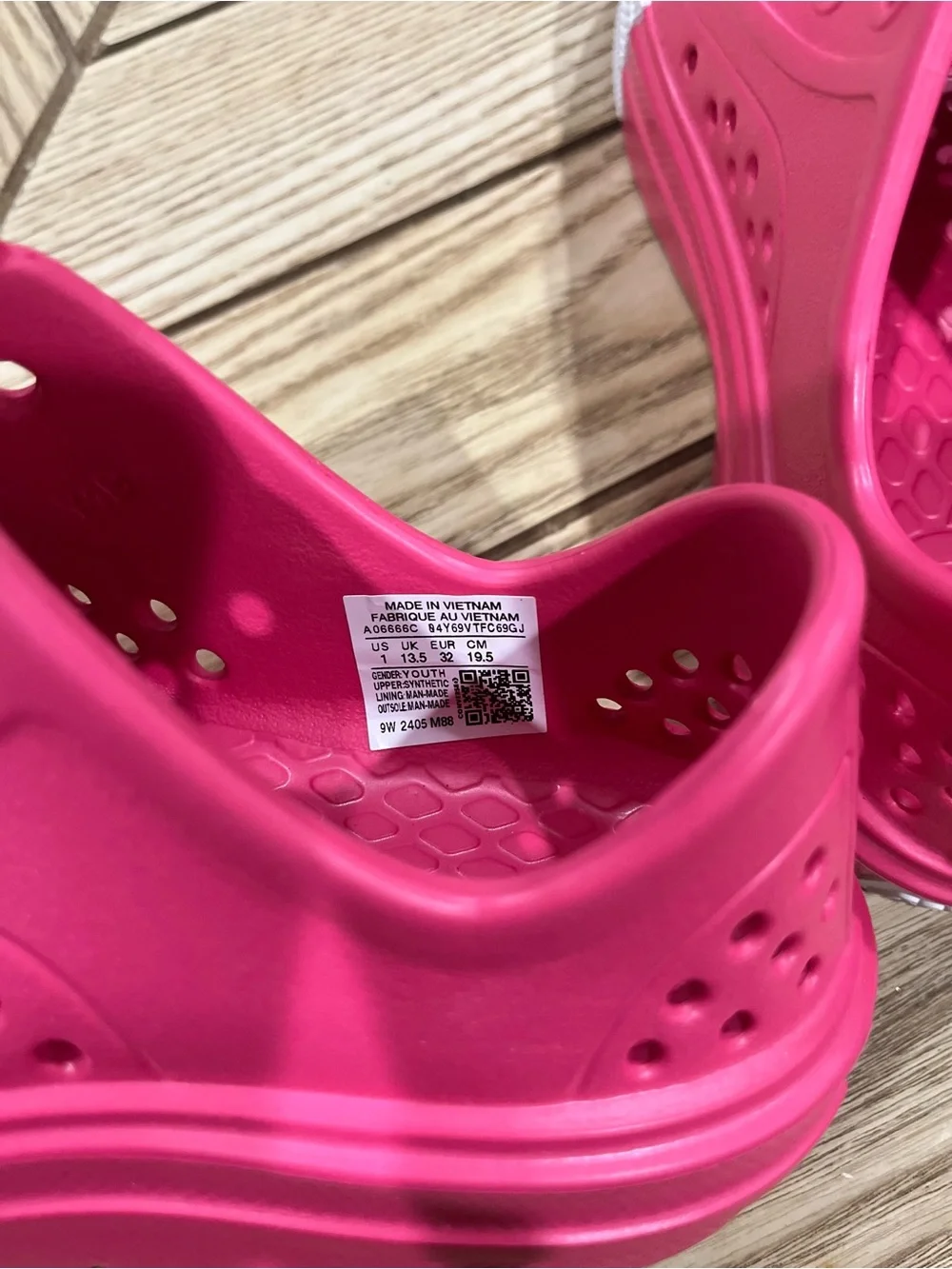 Converse Kids Hot Pink Slip-On Sneakers with White Toe